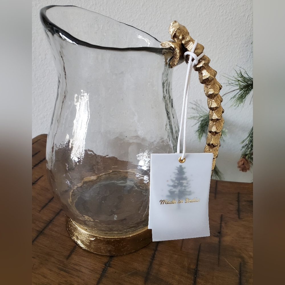 Pine Tree Glass India Pitcher - Picture 10 of 13